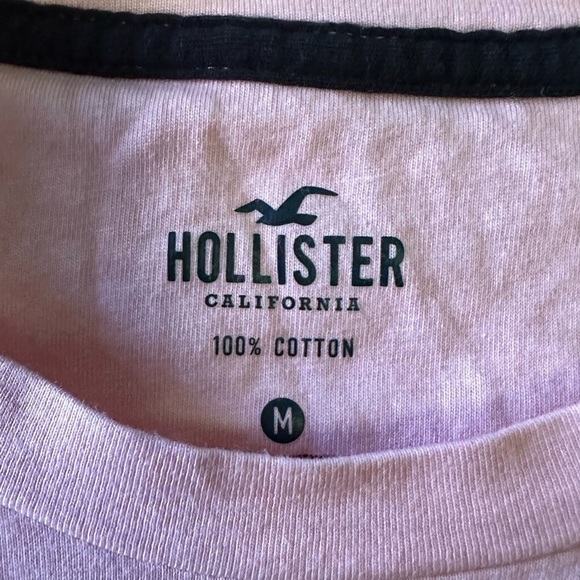 Hollister Ombre Curved Hem T-Shirt - Picture 3 of 5